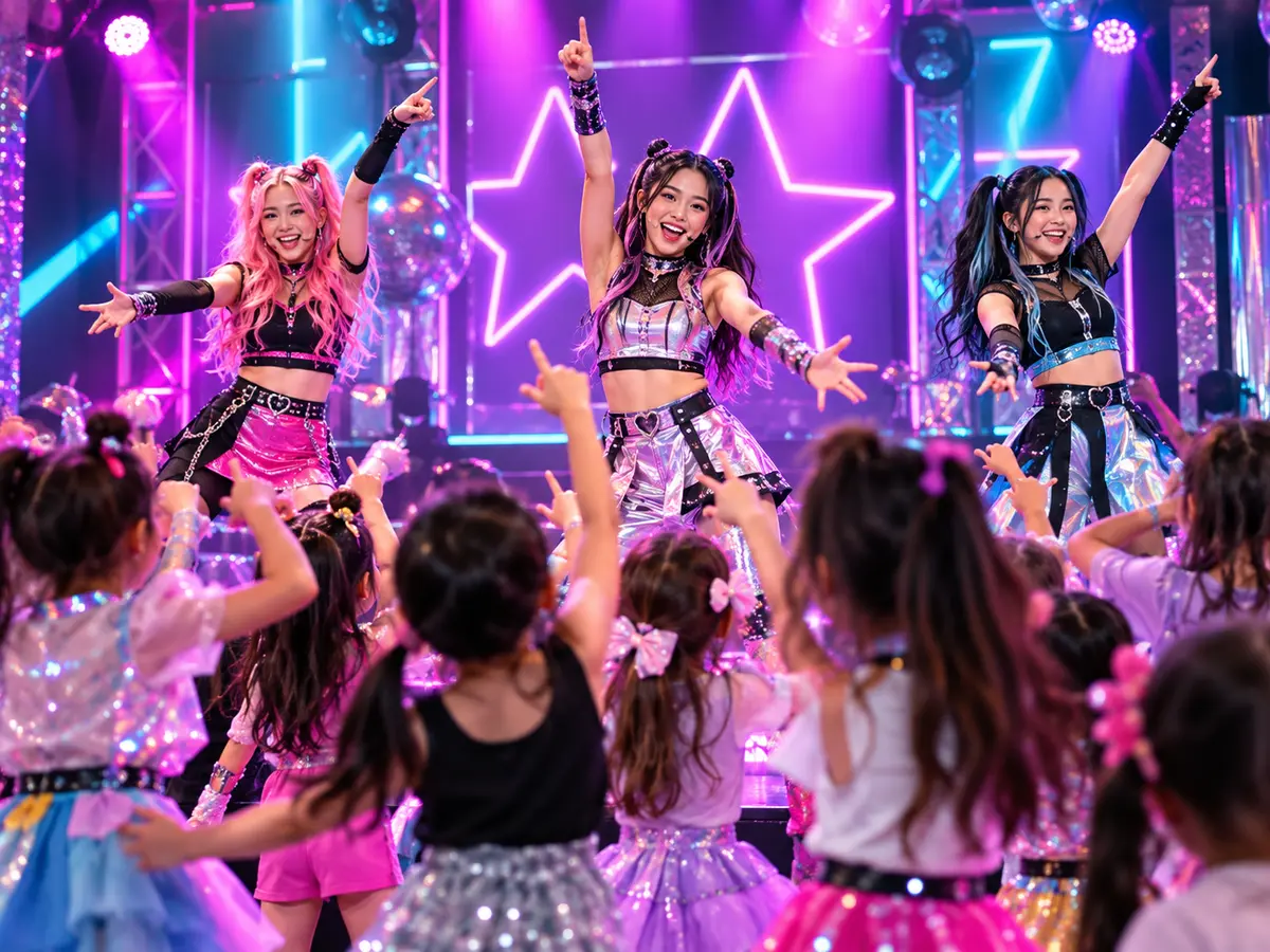 Fiesta infantil de baile K-pop